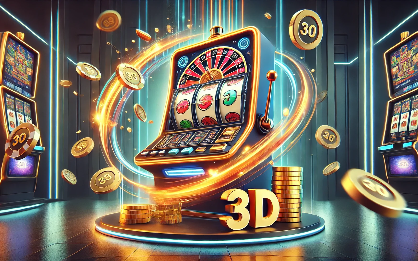 Ilustrasi lobi slot dengan kartu permainan bertema